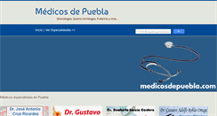 Desktop Screenshot of medicosdepuebla.com