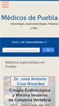 Mobile Screenshot of medicosdepuebla.com