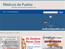 Tablet Screenshot of medicosdepuebla.com